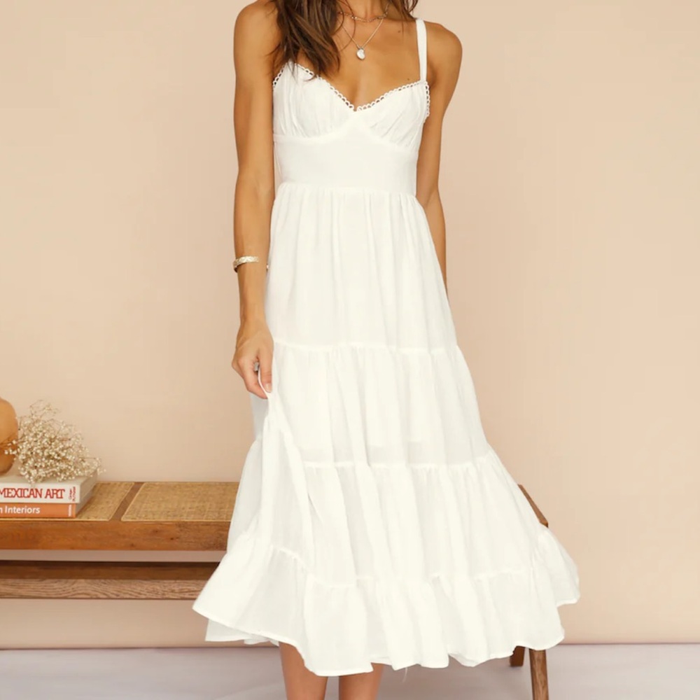 White Midi Dress
